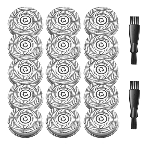 15PCS YIRISO Shaver Replacement Blades for YIRISO Silver Shaver FK-375S - size: 15 Pack