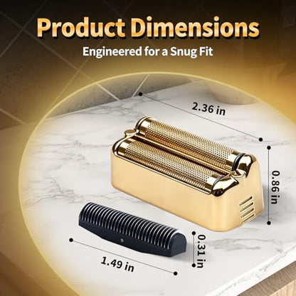 Double Replacement Foil for BaBylissPRO FXONE BlackFX Foil Stick Shaver - color: Gold