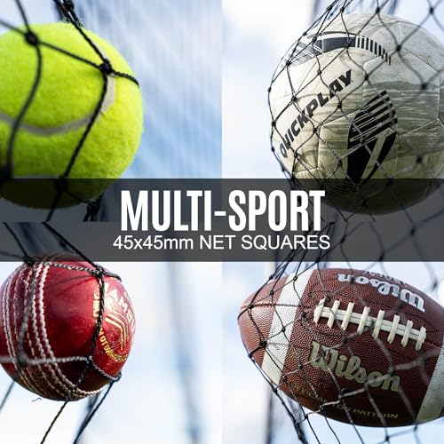QuickPlay 10ft Sports Barrier Net System - Ball Stop Backstop Netting - size: 36x10'