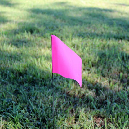 Swanson FPG15100 2-Inch by 3-Inch Marking Flags with 15-Inch Wire Staffs, Pink 100-Pack - color: Pink, size: 100 Pack