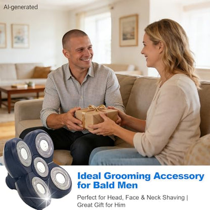 6 Pack Replacement Blades for Freebird Head Shaver - size: 6 Repl Head