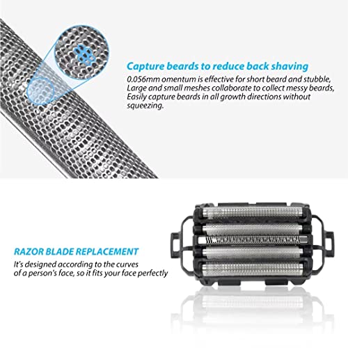 WES9173P Replacement Shaver Foil with 5-Blades Compatible for Panasonic ES-LV95-S, ES-LV65-S, ES-LV81-K, ES-LV61-A
