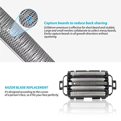 WES9173P Replacement Shaver Foil with 5-Blades Compatible for Panasonic ES-LV95-S, ES-LV65-S, ES-LV81-K, ES-LV61-A