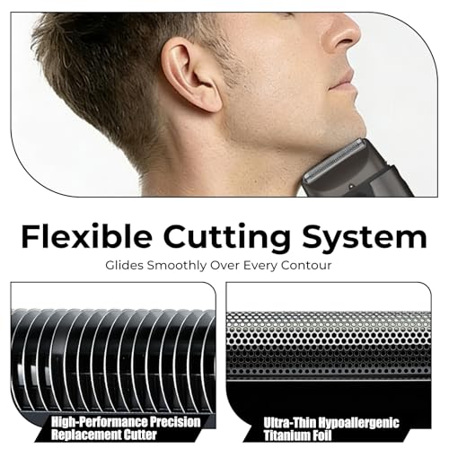 2-Pack Replacement Head Foil for BaBylissPRO UV Single Foil shaver - color: Single-Gery