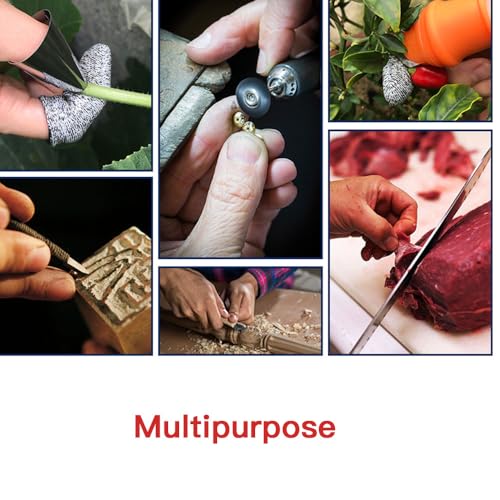30 Pack Rotary Tool Finger Cots Cut Resistant Protector Finger Covers Finger Guards for Mini Cordless Rotary Tool Stone Carving Polishing Diamond Burrs Jewelry Polisher Polishing Buffing Wheel