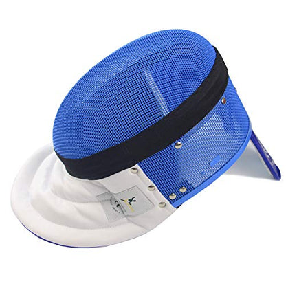 LEONARK Fencing Epee Mask Hema Helmet CE 350N Certified National Grade Masque - Fencing Protective Gear - color: Blue, size: X-Large