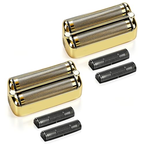 Foil & Cutter Replacement Compatible with BaBylissPRO FXONE, Gold, 2 Pack - color: Gold