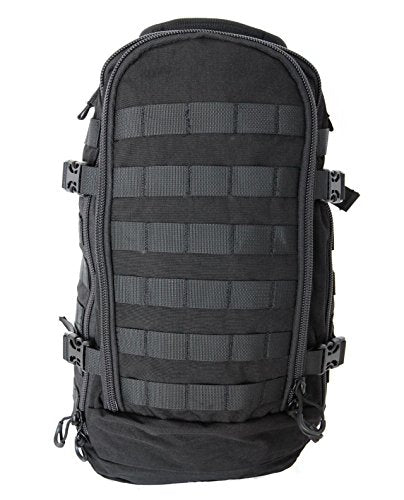 Military 26L ILBE Style Tactical Patrol Molle Backpack (BLACK) - color: Black