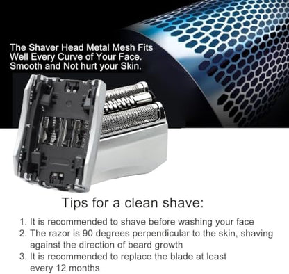 70S S7 Replacement Head for Braun Series 7 Shaver Replacement Head - color: Silver