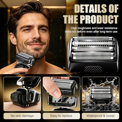 2-Pack Foil Head Compatible with Manscaped Chairman PRO - color: 2 Pcs