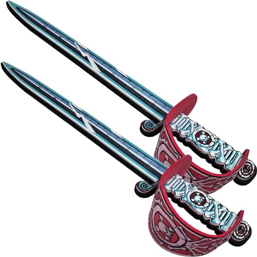 Adventure Awaits! Foam Pirate Sword | 2 Pack Bundle | Plastic Center Reinforced