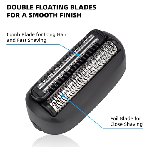 VIKICON® Detachable Replacement Blades, Dual Floating Foil & Comb Blades