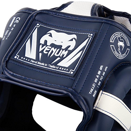 Venum Elite Headgear - color: White/Gold