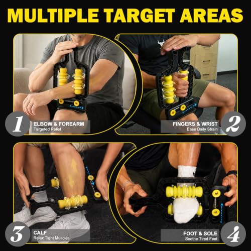 Arm Massager & Forearm Massager, Adaptive Spring System for Muscle Relief