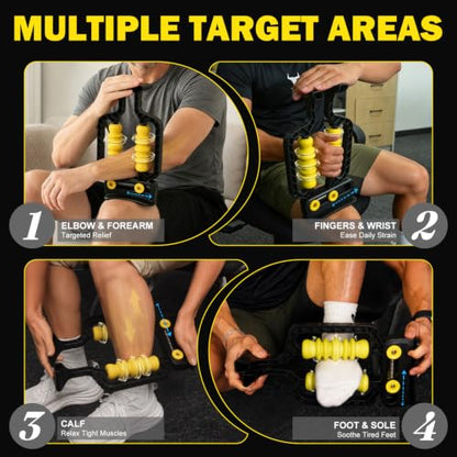 Arm Massager & Forearm Massager, Adaptive Spring System for Muscle Relief