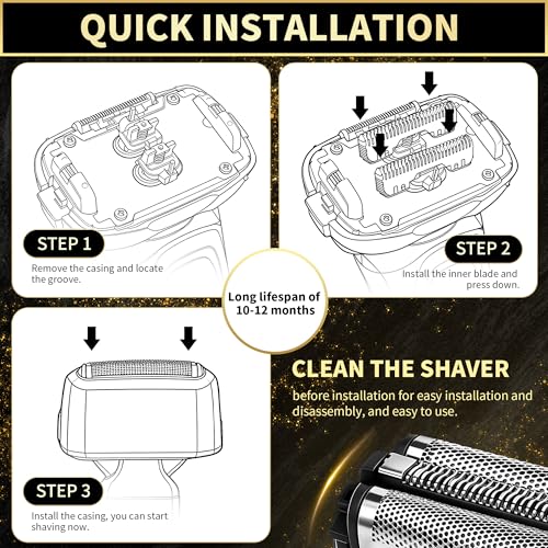 ES9013 Replacement Blades Fits for Panasonic ARC3 Electric Razor 2PCS - size: 1 Count (Pack of 2)