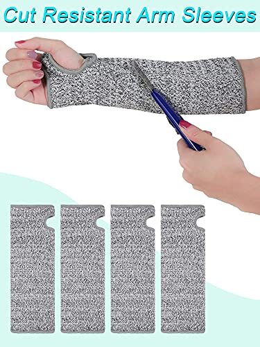 SATINIOR Cut Resistant Arm Sleeves - color: Black, Gray