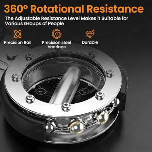 Forearm Strengthener with 15LB Adjustable Resistances, Arm Exercise Equipment with 360 Degree Rotator, Forearm Strength Trainer for Men & Women, Forearms Workout Equipment for Home