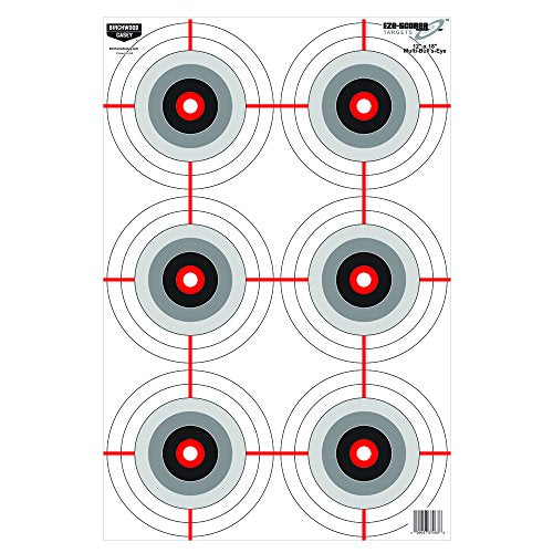 Birchwood Casey EZE-Scorer 12" x 18" Paper Shooting Targets - size: 100 Count, style: Multiple Bullseye