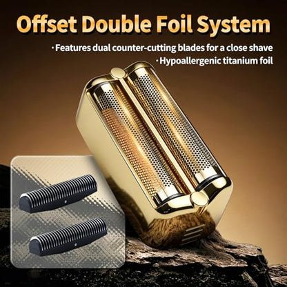 Double Replacement Foil for BaBylissPRO FXONE BlackFX Foil Stick Shaver - color: Gold
