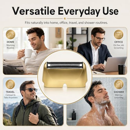 Replacement Foil Blade Compatible with BaBylissPRO UV Metal Single Shaver - color: Gold-2 Packs