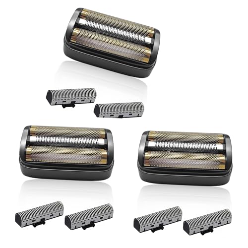 Replacement Foil & Cutter for Andis reSURGE Shaver Model 17300 - color: Black/3Pack