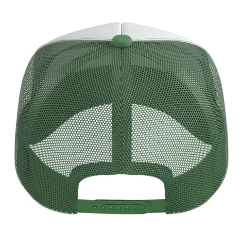 Funny Fencing Costume for Men Women Adult Kid Fencer Fencing Trucker Hat with Adjustable Mesh Back - color: Kelly Green/White