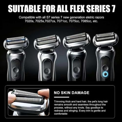73S Series 7 Replacement Head,Compatible with 73S Replacement Electric Shaver Heads Braun 7020s/7025s/7027cs/7071cc/7075cc/7085cc（1PACK） - size: 1PACK