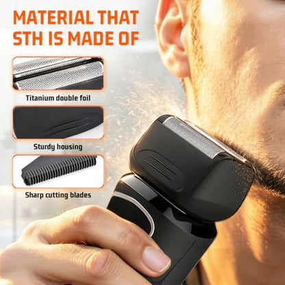 2PACK（BLACK）Replacement Head and Cutter Assembly Compatible with Remington PF7400, PF7500, and PF7600 Foil Shavers