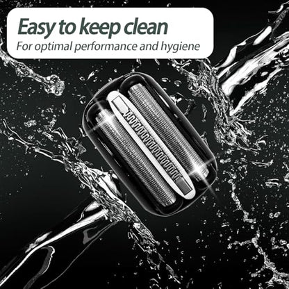 2 Pcs Series 3 Pro Replacement Head for Branus All S3 Shavers 3040s 3010s 310s 3000s 3050cc 3080s, Foil and Cutter Blades for a Close and Smooth - size: 32B - 2Pack