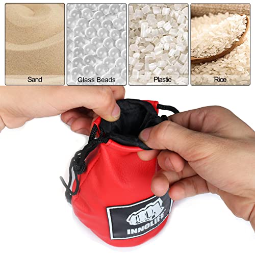 INNOLIFE Boxing Slip Bag, Dodge Hide Speed Bag Maize Ball Leather Ball for Reflex Training, Boxing, Kickboxing, MMA Pendulum Training