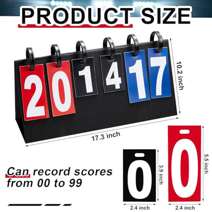 Yeaqee 1 Pcs Flip Score Keeper with Bag, Sports