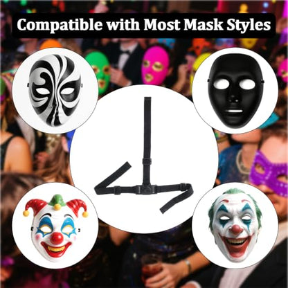 2 PCS Adjustable Mask Straps, 3 Mask Extender Straps with Sliding Buckles