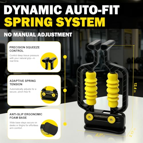 Arm Massager & Forearm Massager, Adaptive Spring System for Muscle Relief