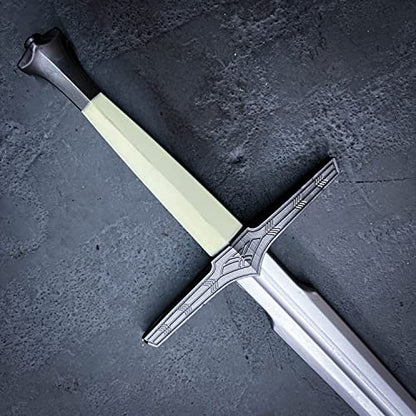 41 Inch Medieval Foam Hunting Long Sword for Cosplay LARP Costume Halloween - style: TV Silver