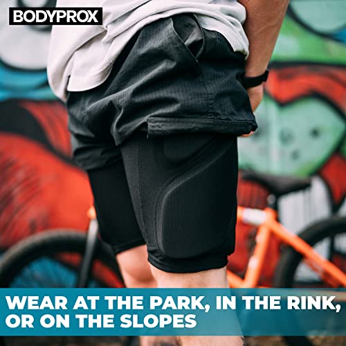 Bodyprox Protective Padded Shorts for Snowboard,Skate and Ski,3D Protection for Hip,Butt and Tailbone - size: Small