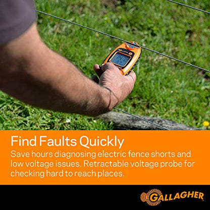 Gallagher SmartFix Fence Volt & Current Meter, Electric Fence Fault Finder