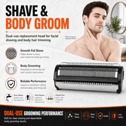 1Pcs Shaver Replacement Foil Blade Compatible with MANSCAPED Lawn Mower 5.0 - color: Black 1 Pcs