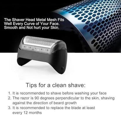 10B Series 1 Replacement Foil & Cutter Compatible with Braun Series 1 - color: Black