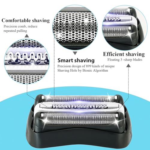 2 Pack Series 3 32B Replacement Shaver Head for S3 ProSkin Electric Shaver - size: 32B-2PACK