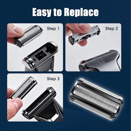 5.0 Ultr Shaver Replacement Blade Compatible with MANSCAPED The Lawn Mower 5.0 Ultra SkinSafe Razor (Black/2 Packs)