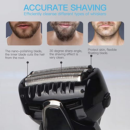 GRABOTE WES9025PC Razor Outer Foil Inner Blade Replacement Set ES-LA93-LA63 for Panasonic
