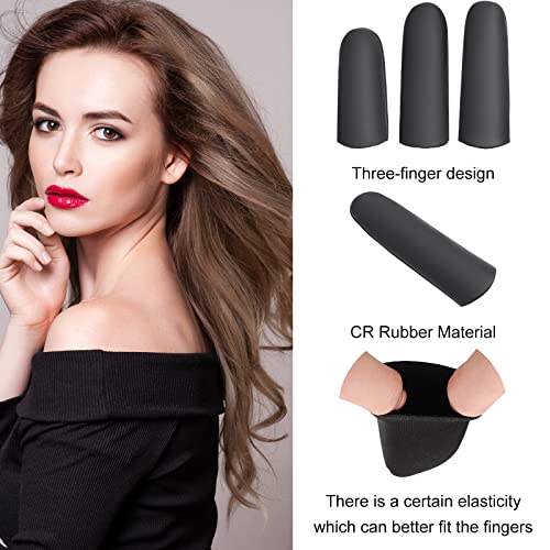 Nuanchu 6 Pcs High Heat Resistant Finger Protectors for Curling Iron