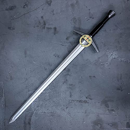 41 Inch Medieval Foam Hunting Long Sword for Cosplay LARP Costume Halloween - style: TV Steel