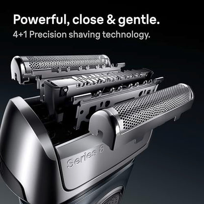 Braun Series 8 83M Electric Shaver Head Replacement Cassette, Silver