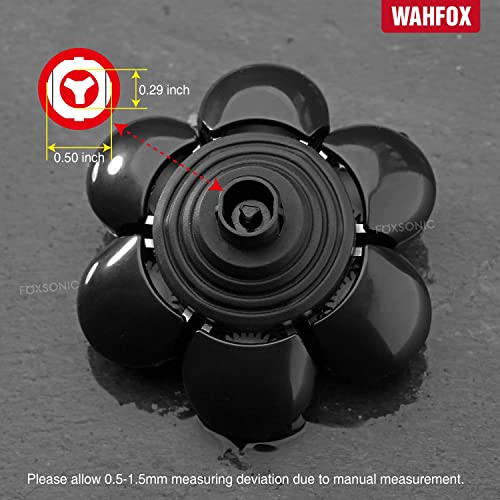 Universal 7 Blades Head Shaver Replacement Heads for Mainstream Shaver Brands, Eelectric Shaver Replacement Replacement Blades (7D Black) - color: 7d Black