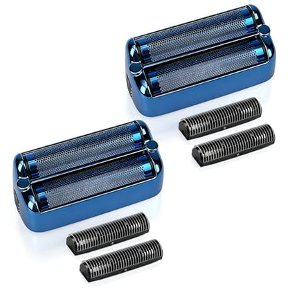 Foil and Cutter Replacement Compatible with BaBylissPRO FXONE, Blue, 2 Pack - color: Blue