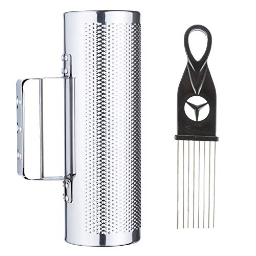EASTROCK 12" 4" Stainless Steel Guiro Shaker with Scraper for adult - size: 4"*12"