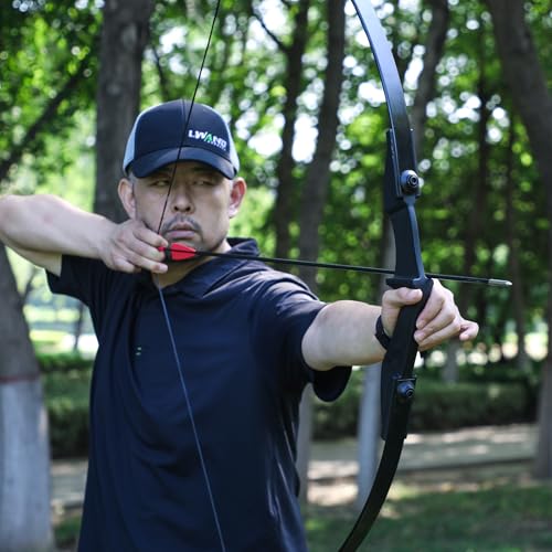 LWANO Archery Recurve Bow and Arrow Set for Adults/Youth/Teens Beginners - size: 40lbs