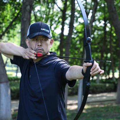 LWANO Archery Recurve Bow and Arrow Set for Adults/Youth/Teens Beginners - size: 40lbs